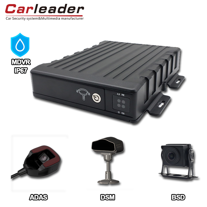 Carleader IP67 ضد آب AI 4CH SD Mobile DVR: راه حل پیشرفته نظارت بر وسیله نقلیه