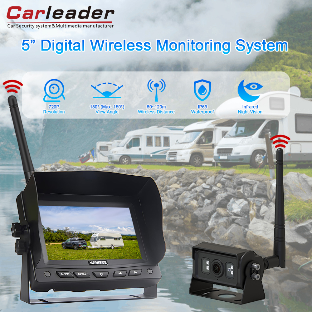ارتقا به نظارت هوشمندتر با سیستم دوربین بی سیم دیجیتال 5 اینچی LCD TFT 5 اینچی LCD TFT