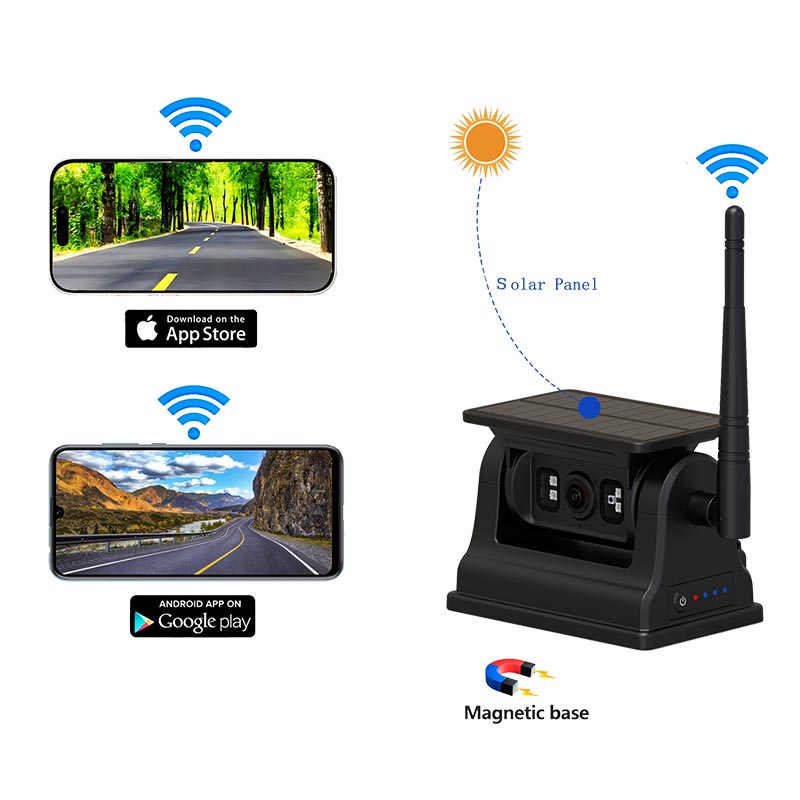 دوربین پشتیبان بی سیم WiFi مغناطیسی برای iOS Android