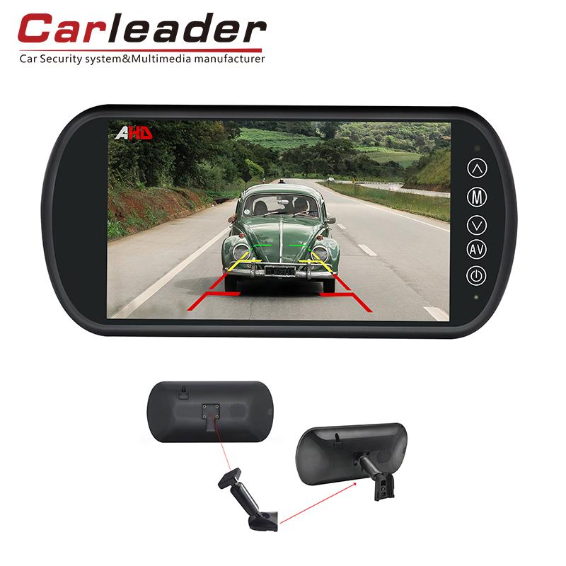 Carleader 7 اینچ مانیتور آینه وسیله نقلیه AHD با براکت ساقه-حرکات قابل اعتماد برای ایمنی جاده