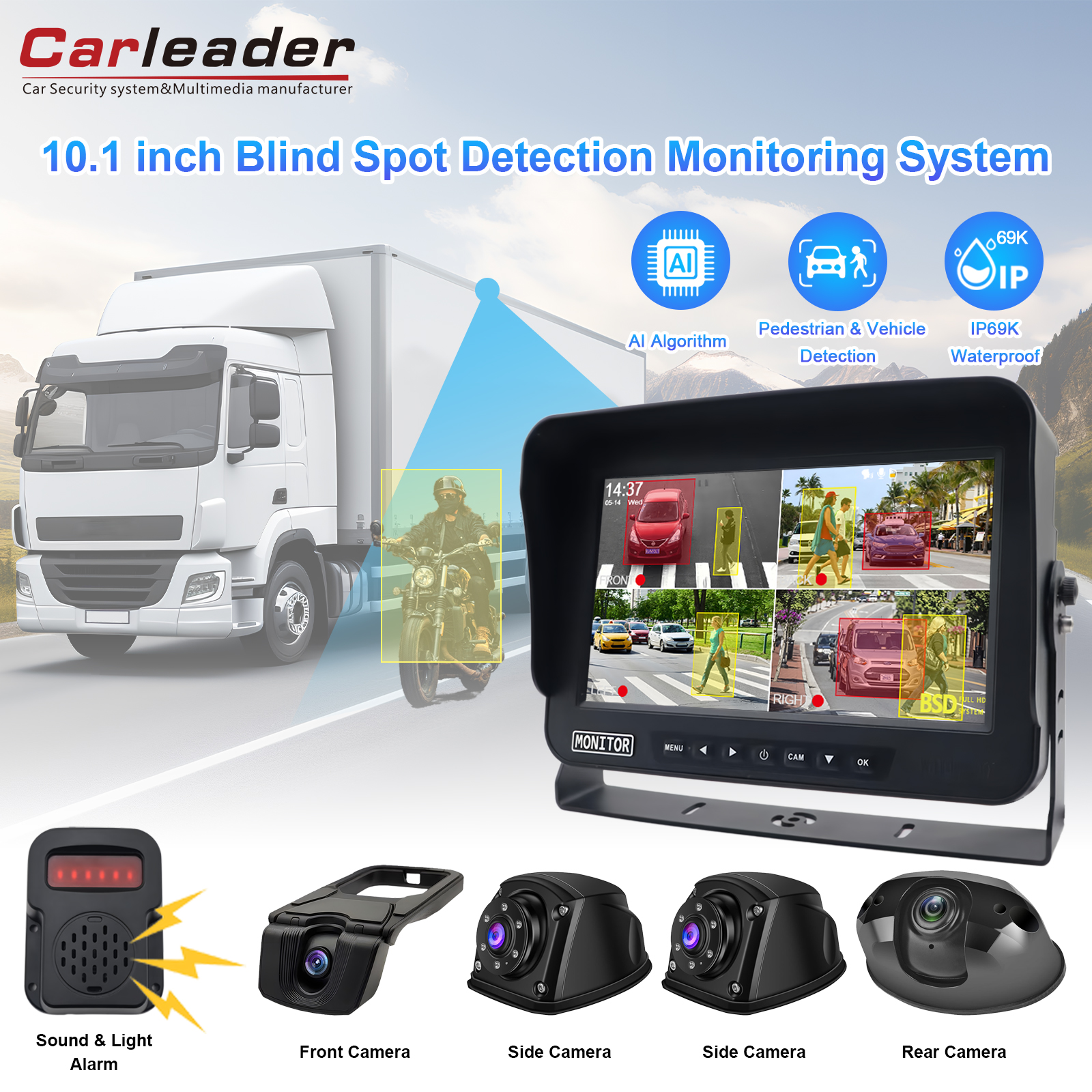7 / 10.1 اینچ 4CH AI BSD SYSTEM CAMMER