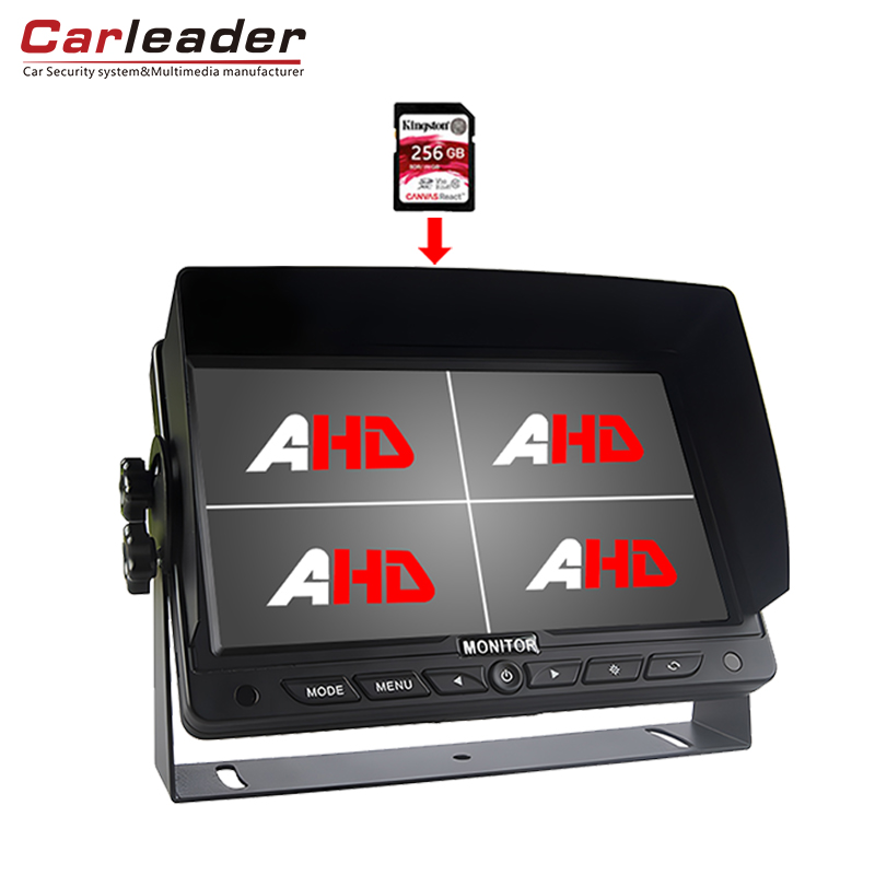 مانیتور 7 اینچی Carleader Truck Onboard چهارتایی HD با عملکرد ضبط DVR
