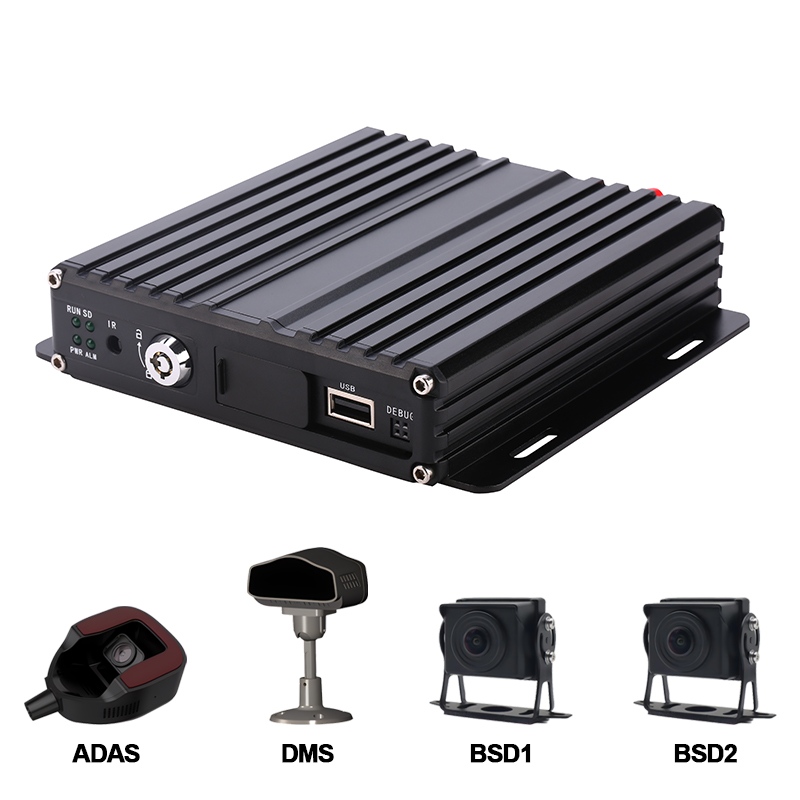 Carleader 4CH AI SD Mobile DVR پشتیبانی از ADAS+DMS+BSD برای مدیریت ناوگان