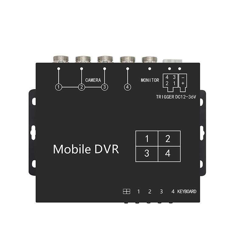 دستگاه DVR خودرو 4CH AHD با قابلیت ضبط 512 گیگابایت و نمای چند دوربینی