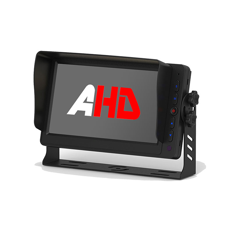 مانیتور 7 اینچی AHD Vehicle با 5 دکمه با نور پس زمینه و دو ورودی ویدیو